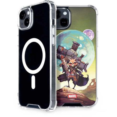 Marvel Rocket Raccoon Armored Arsenal iPhone 15 MagSafe Case